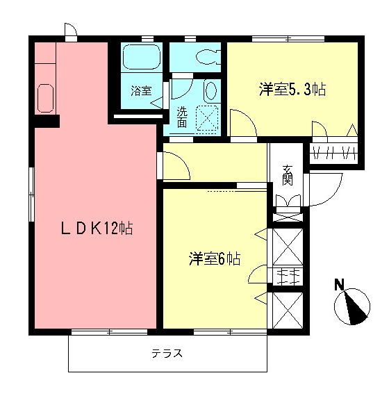 テラスⅢの間取り