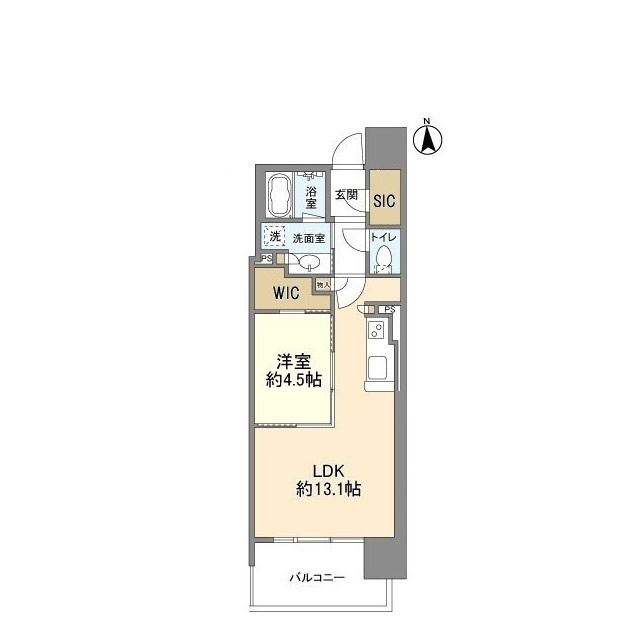 OPUS RESIDENCE SHINSAIBASHI SOUTHの間取り