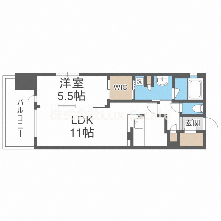 OPUS RESIDENCE SHINSAIBASHI SOUTHの間取り