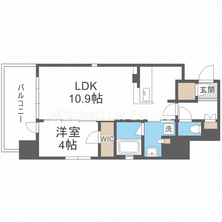 OPUS RESIDENCE SHINSAIBASHI SOUTHの間取り