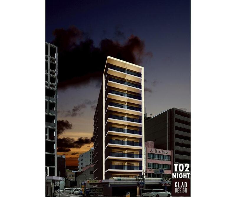 GLAM STELLA松屋町の外観パース
