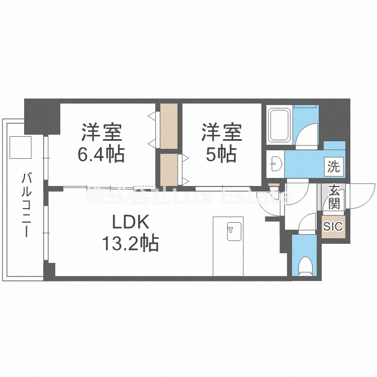アーバネックス南新町の間取り