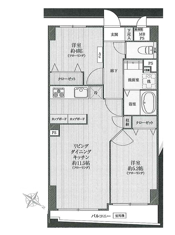 シーアイマンション本郷向丘の間取り