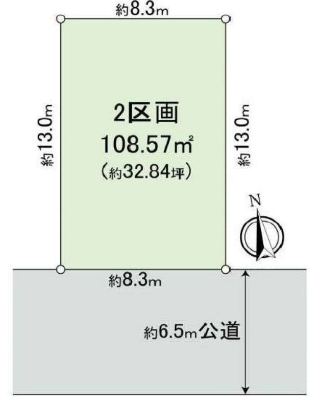 泉区緑園3丁目 土地 6180万円の土地図