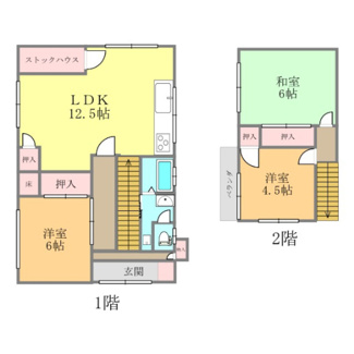 【間取り】 | 三町２丁目池田貸家