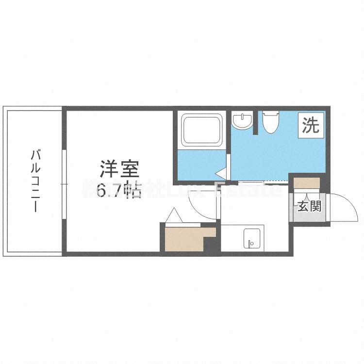 レジディア谷町の間取り