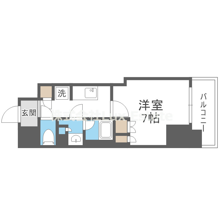コンフォリア・リヴ博労町一丁目Qの間取り