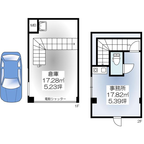 伊丹市西野６丁目の倉庫の間取り