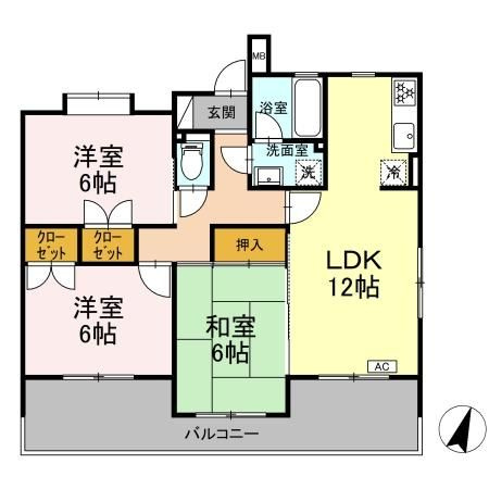 グリーンヴィレッヂの間取り