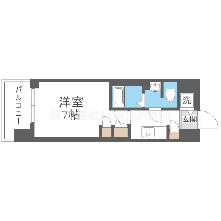スワンズ谷町セントシティの間取り