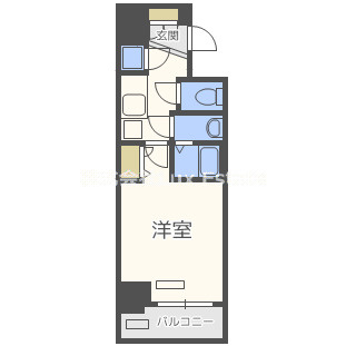 レジュールアッシュ松屋町の間取り
