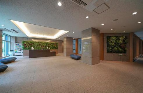 セルリアンホームズ勝どきのロビー|ゆとりのあるロビーです