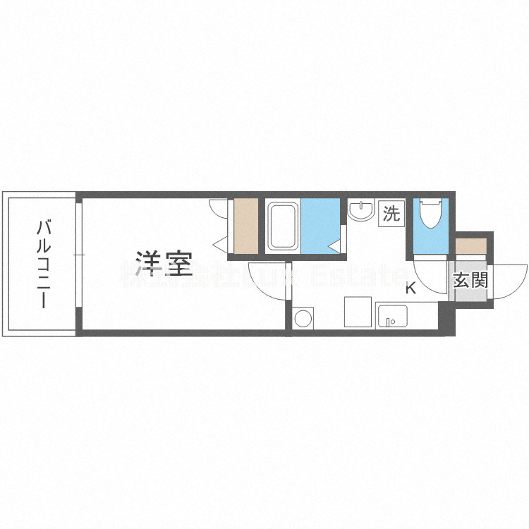 サウスヒルズ難波Ⅲ番館の間取り