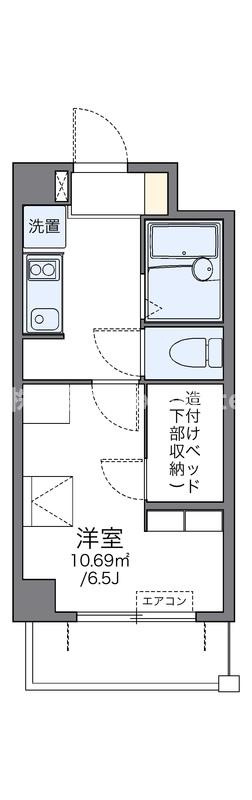 レオパレス道頓堀の間取り