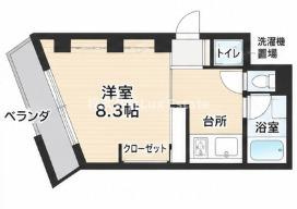ナンバOMマンションの間取り