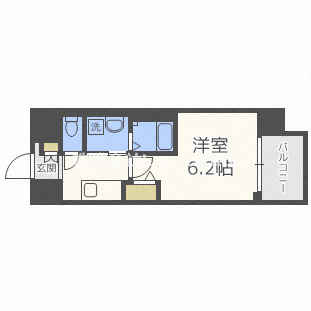 セオリー夕陽丘DOORの間取り