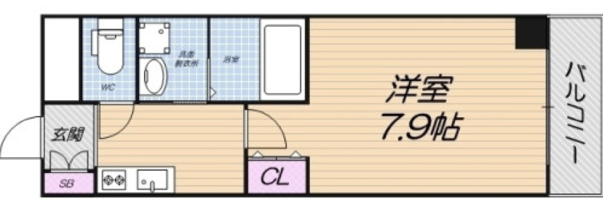 リバーライズ南堀江の間取り