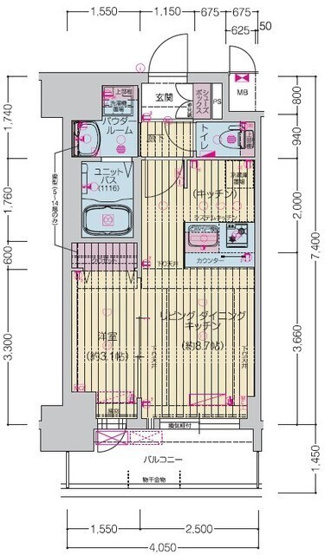 【間取り】 | プレサンス桜山駅前アフォード