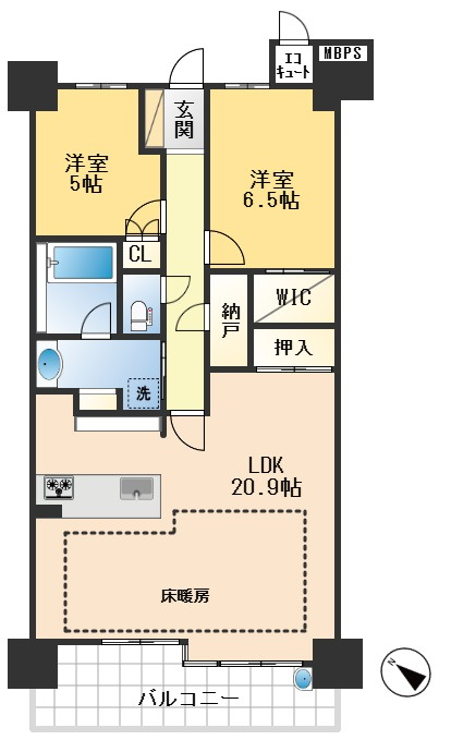 ミリカ・テラスⅡ街区の間取り