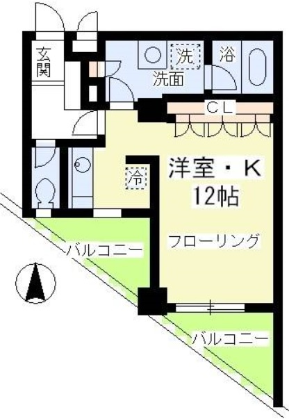 エルカスティージョムサシの間取り