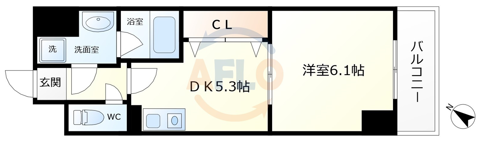 S-FORT福島EBIE（エスフォート福島エビエ）の間取り|S-FORT福島EBIE 間取り
