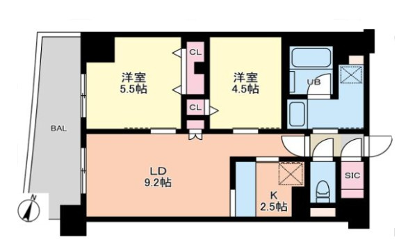 Alivis西神中央の間取り