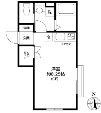 ミモザ立川の間取り