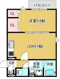 ヒロ西九条の間取り