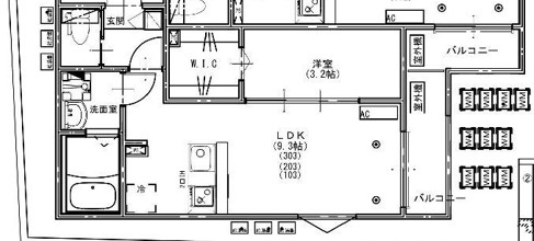 KEIAI RESIDENCE 大和田Ⅵの間取り