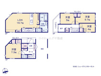 名古屋市昭和区元宮町６丁目46『仲介料無料』新築戸建ての画像