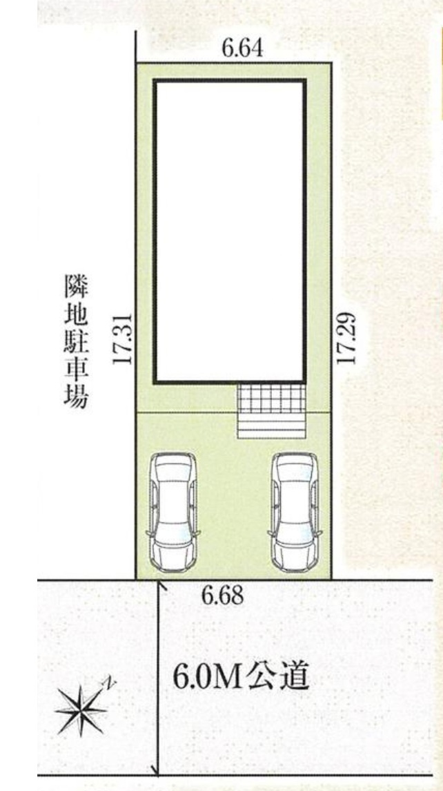 市川市南大野１丁目新築戸建【大野小学校：2分】の区画図|区画配置図