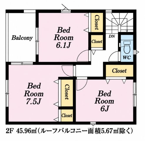 朝霞市宮戸　第4  13号棟の間取り