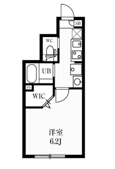 ミハス四谷三丁目の間取り|間取りです。