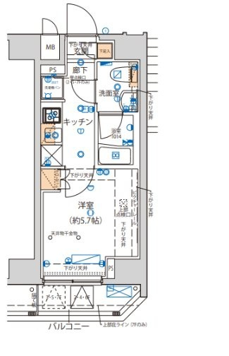 ライジングプレイス綾瀬二番館 の間取り|間取りです。