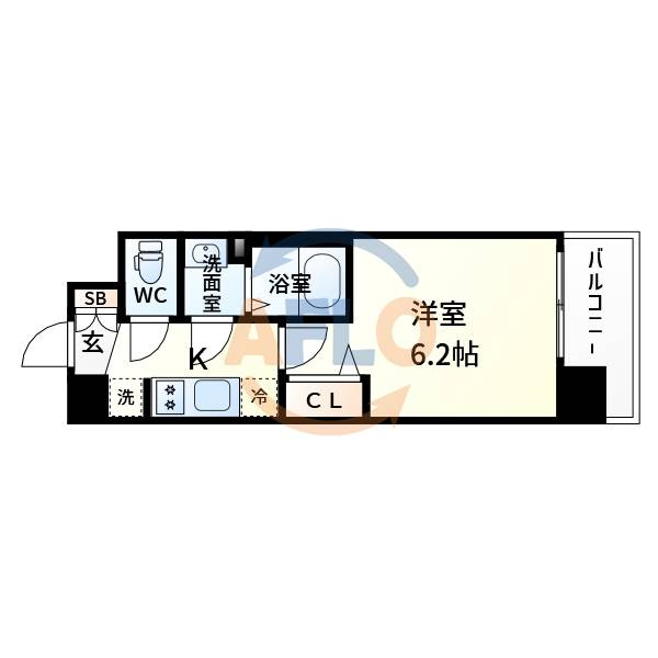 プレサンスOSAKA三国ネオスの間取り|プレサンスOSAKA三国ネオス　間取り
