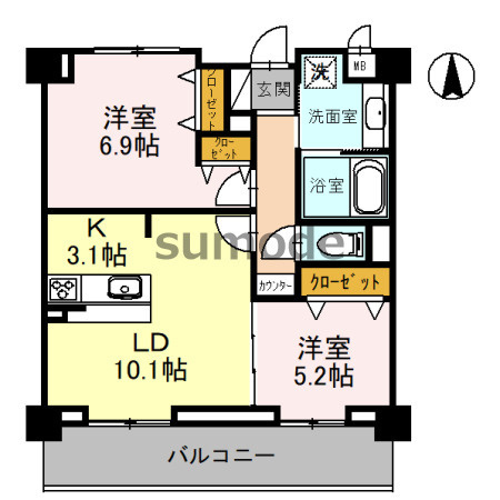 Serenity JIN の間取り