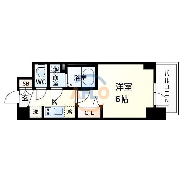 プレサンス新大阪ストリームの間取り|プレサンス新大阪ストリーム　間取り