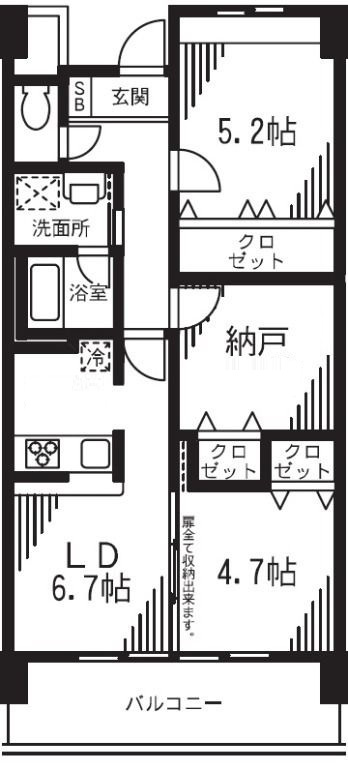 アルビオ北新横浜の間取り|間取りです。