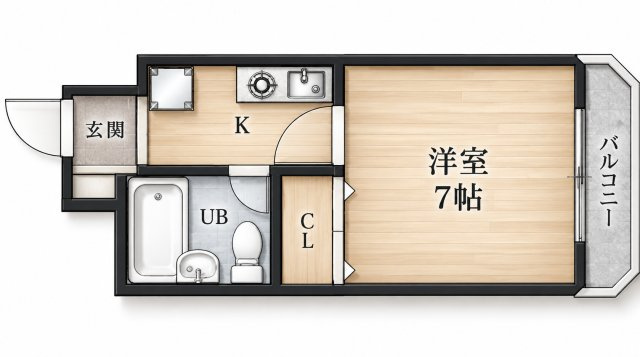 クレインハイツ南堀江の間取り
