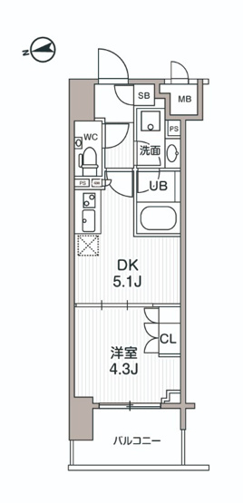 【間取り】 | シーズンフラッツ大森エアリー