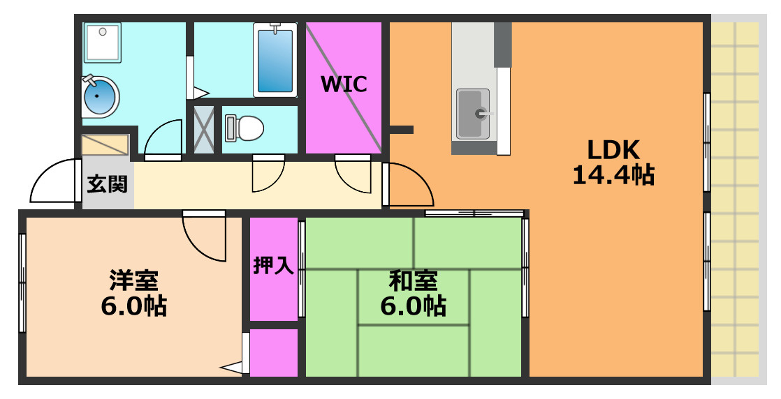 クレストフォートの間取り