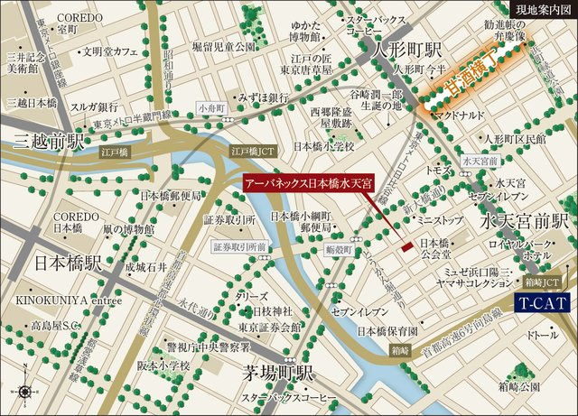 アーバネックス日本橋水天宮の地図