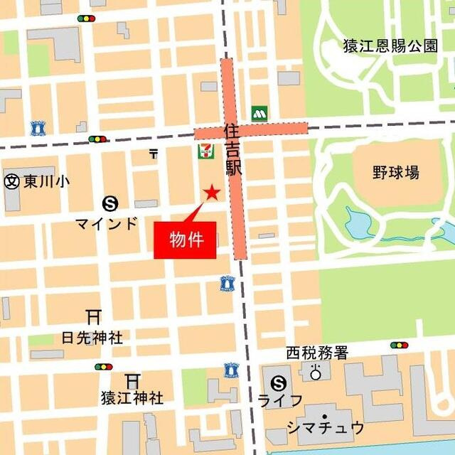 アーバネックス深川住吉Ⅱの地図