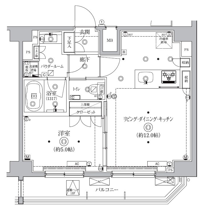 クオリタス南大井の間取り