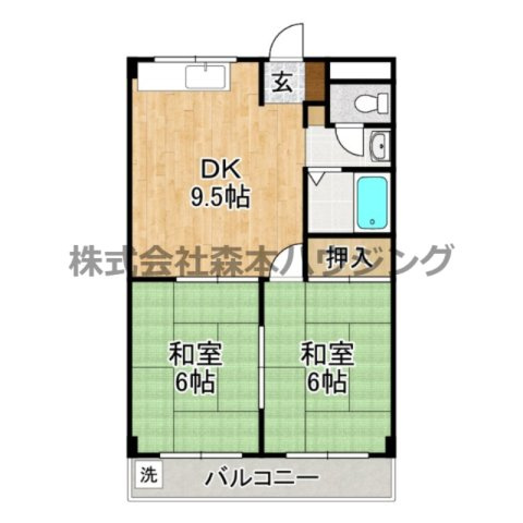 【間取り】 | 　WESTヒルズ門真