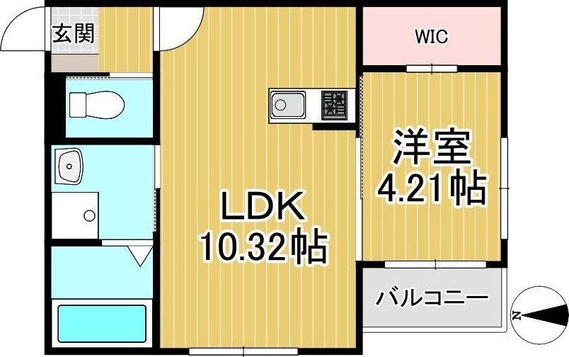 BRAVE BASE 久留米東の間取り|使い勝手の良い間取りです♪