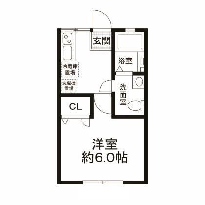 メゾン・ド・ルピナスの間取り|間取りです。