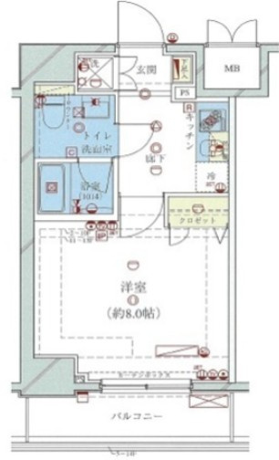 Rising place 金町の間取り|間取りです。