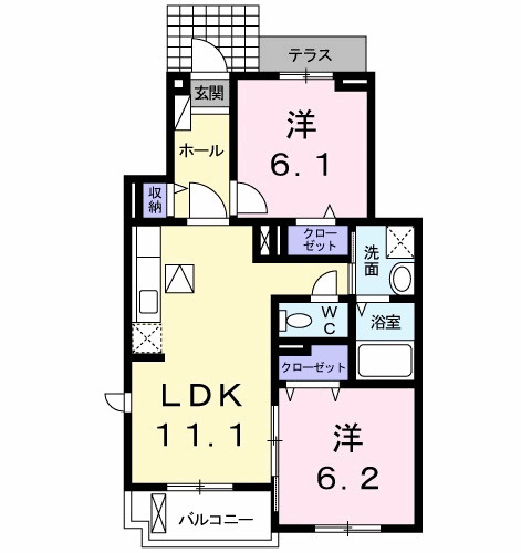 ウィステリアタウン　Ⅹの間取り