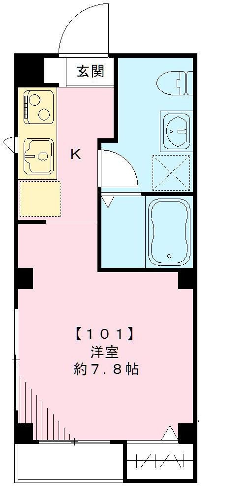 ティース中延の間取り|間取りです。